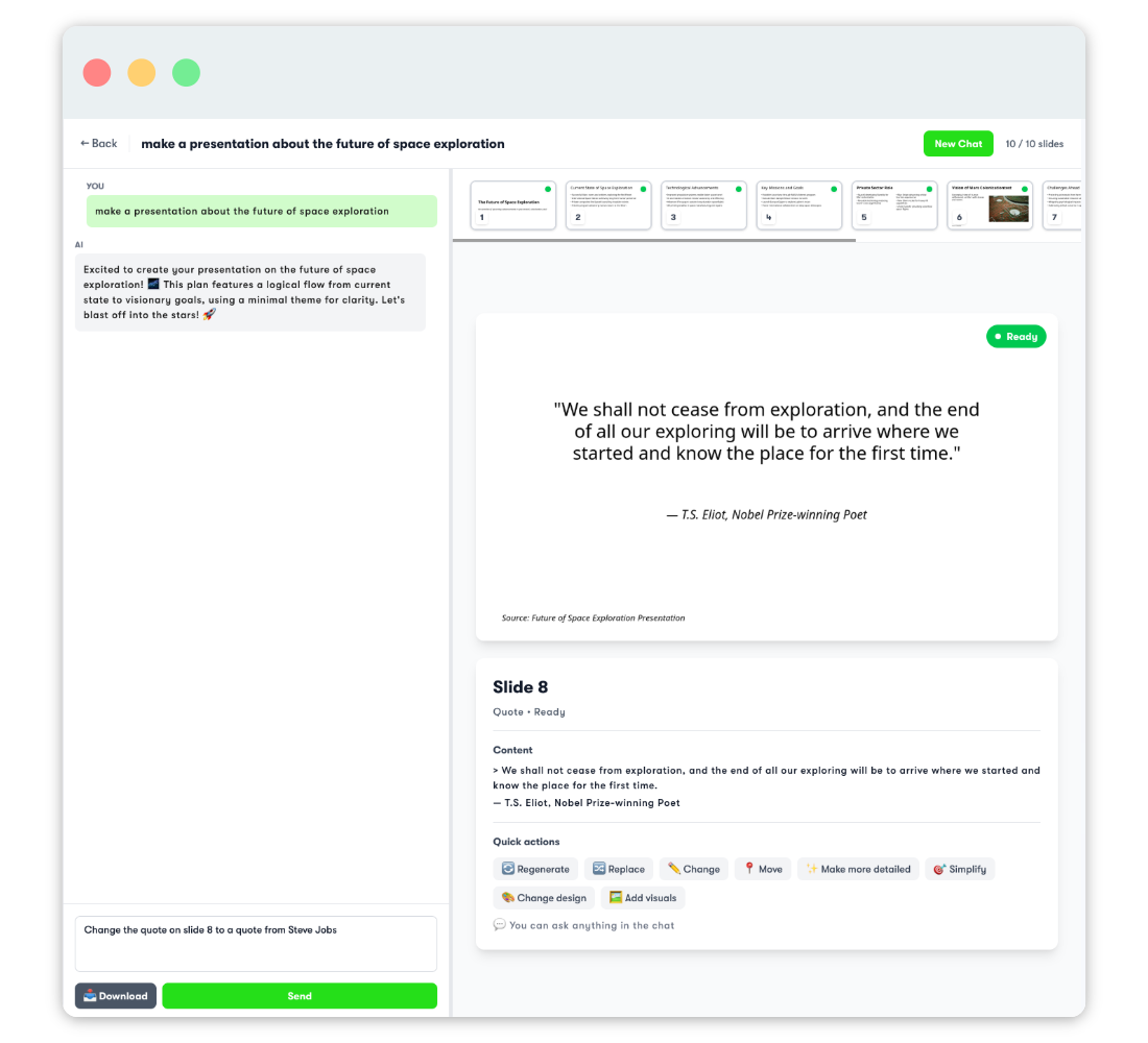 Real-time Editing & Refinement